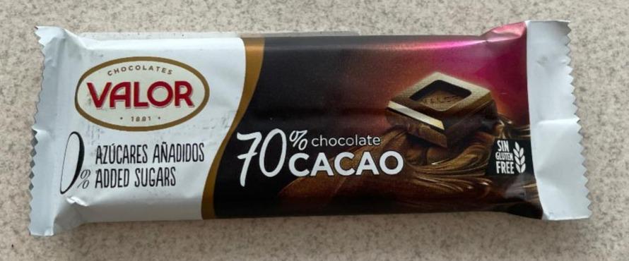 Фото - Шоколад Chocolate 70% cacao Valor