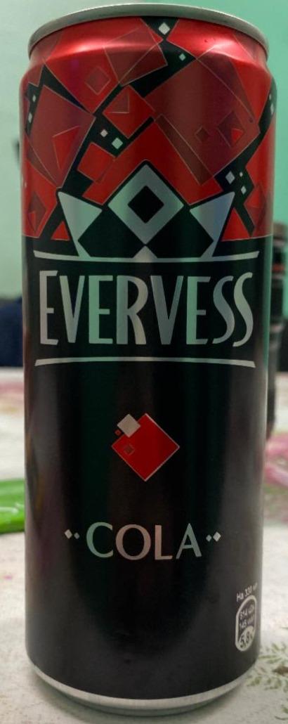 Фото - Напиток безалкогольный сильногазированный эвервесс кола Evervess cola