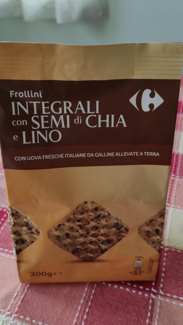 Фото - Frollini integrale крекеры с семенами чиа и льна Carrefour