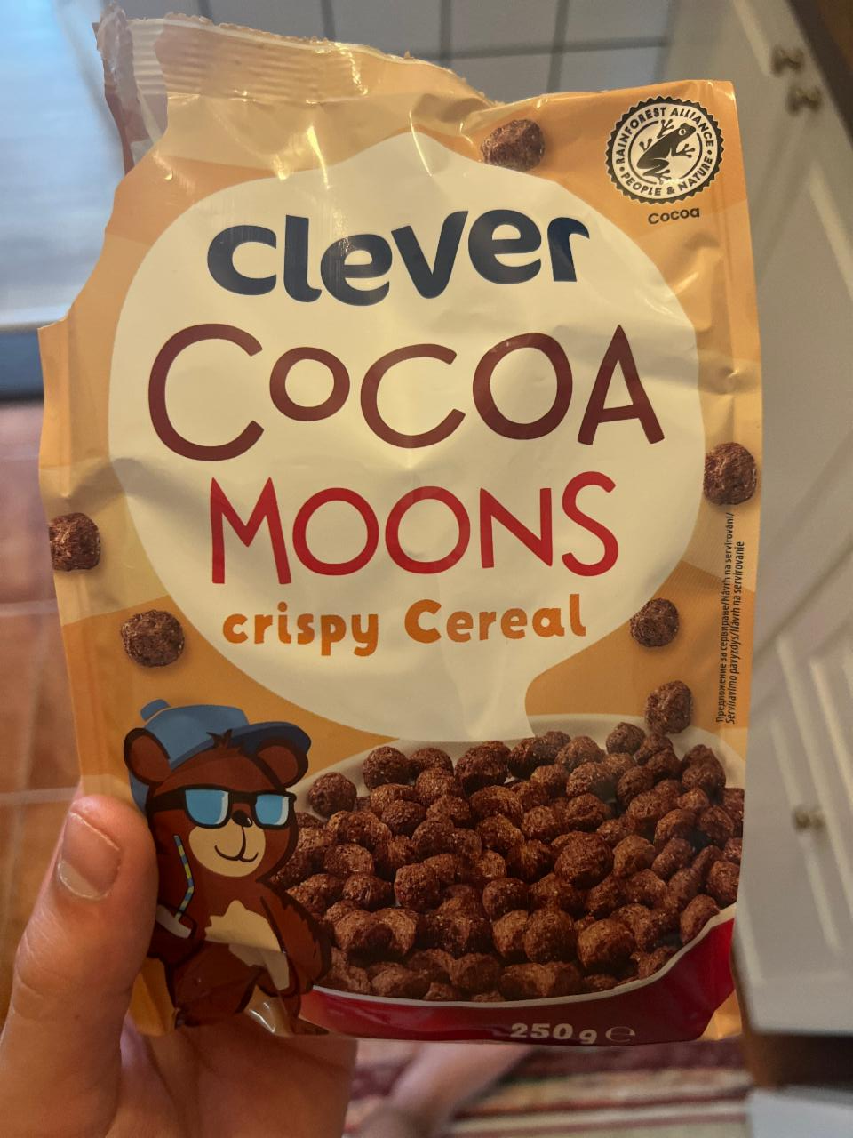 Фото - хлопья шоколадные шарики Cocoa Moons cripsy cereal Clever