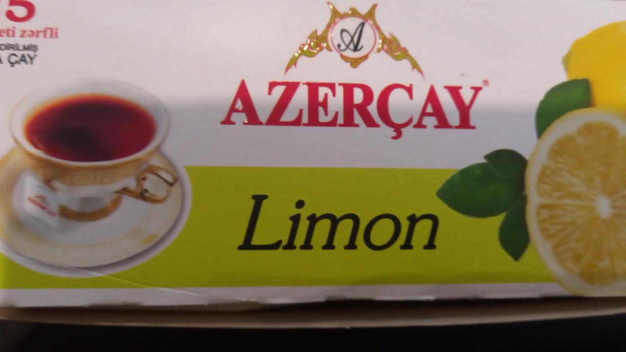 Фото - чай черный с лимоном Азерчай