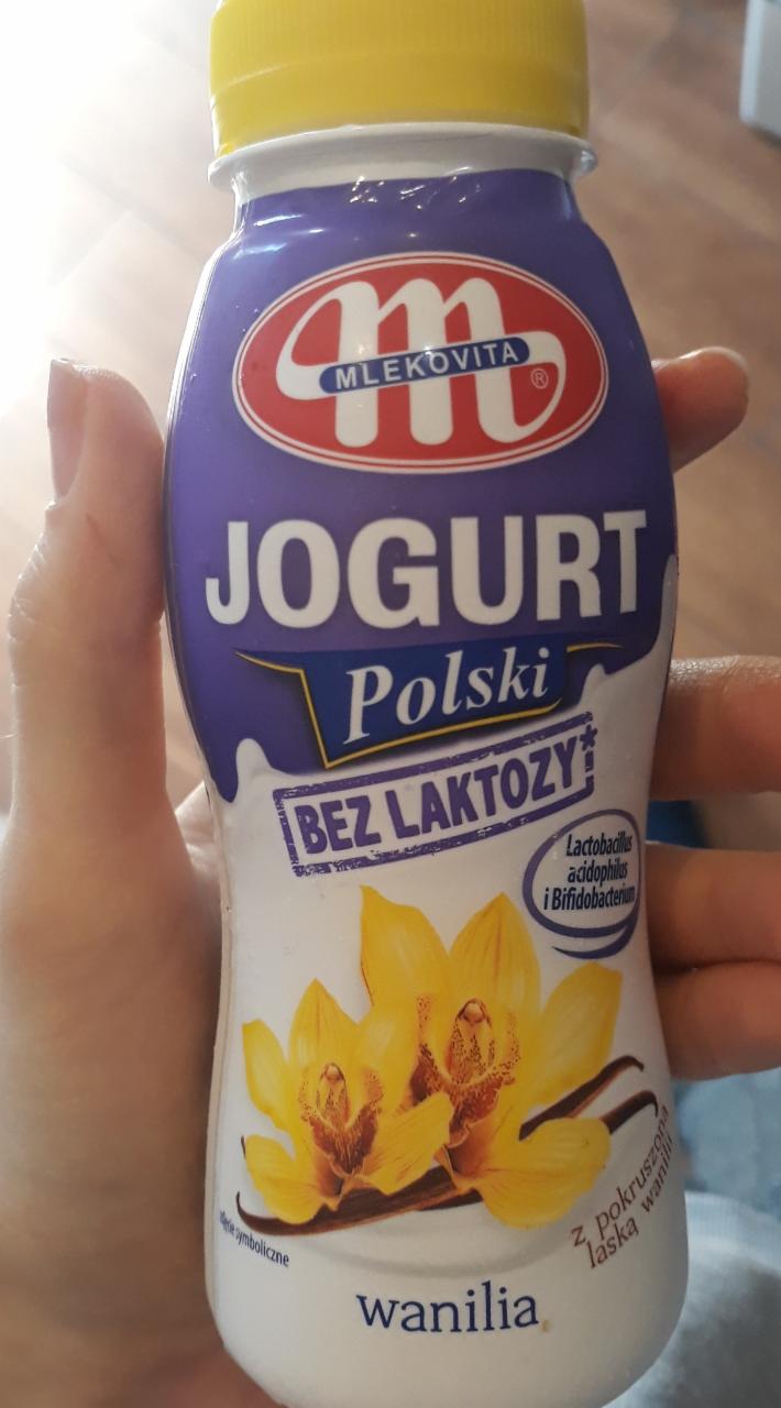 Фото - Йогурт питьевой ванильный без лактозы Mlekovita