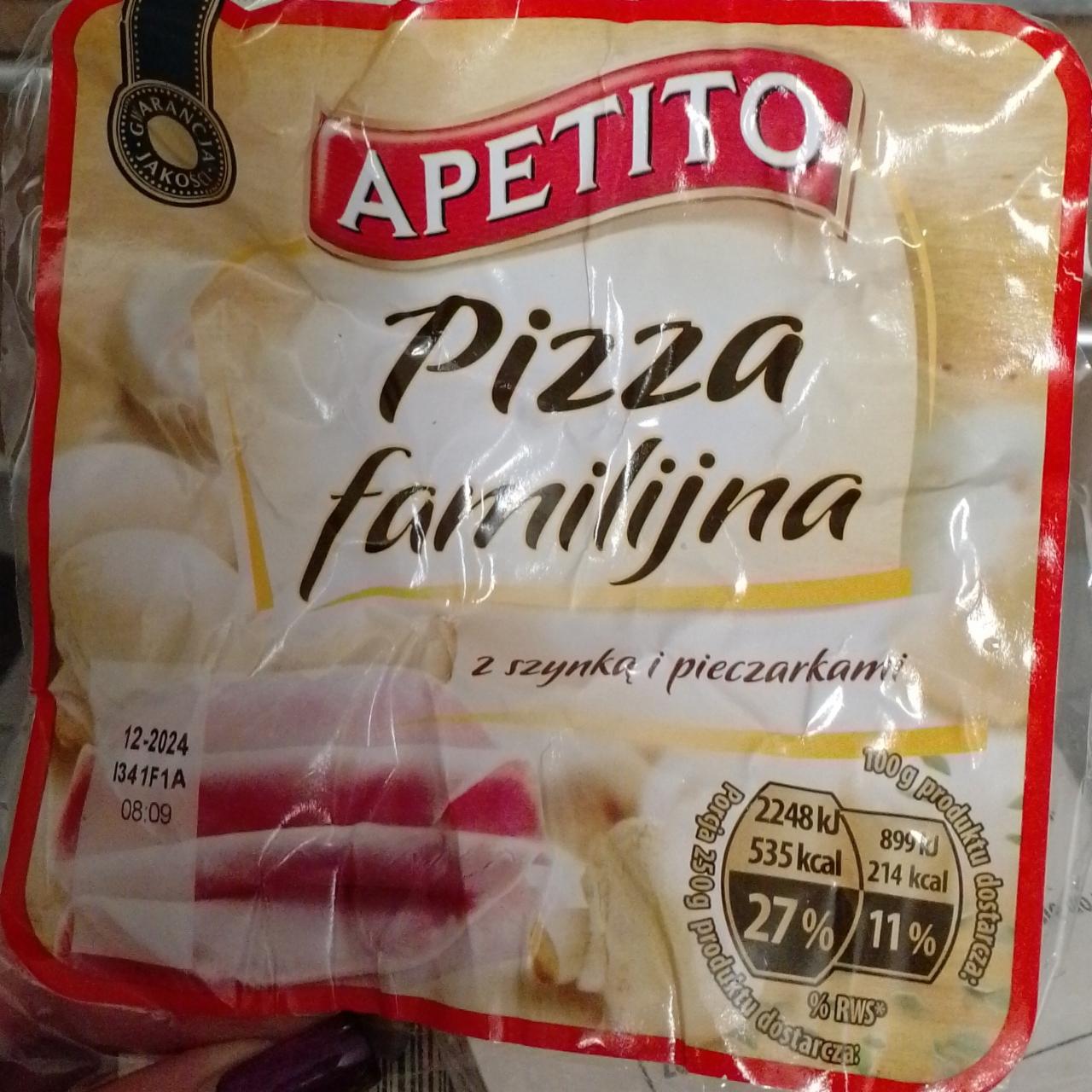 Фото - Pizza familijna z szynką i pieczarkami Apetito
