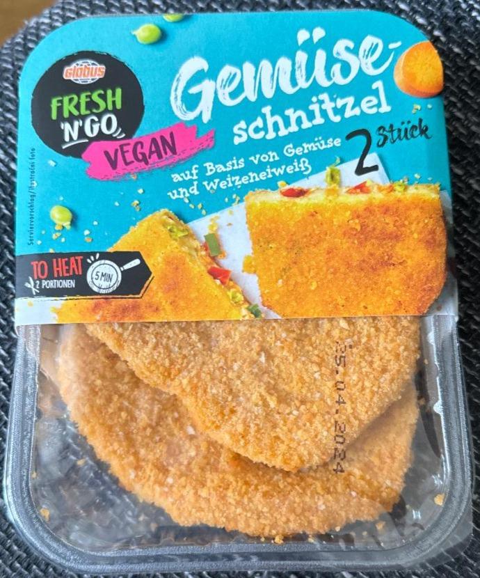 Фото - Gemuse-schnitzel vegan Fresh 'N' Go Globus