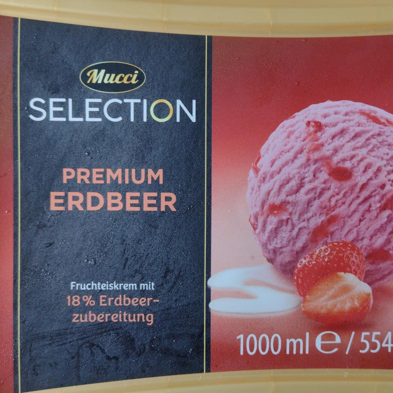 Фото - Мороженое клубничное Premium Selection Mucci