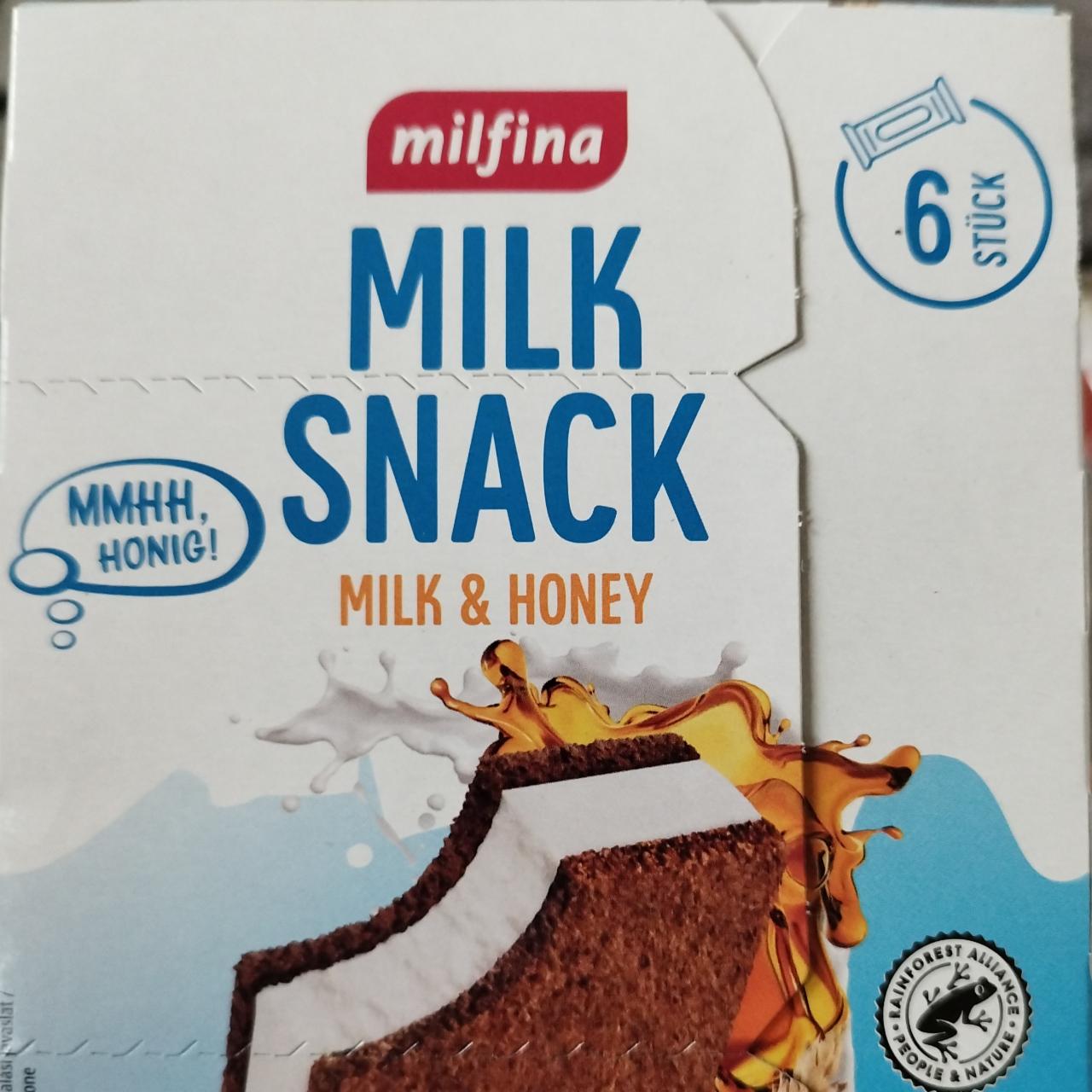 Фото - Milk snack Milfina