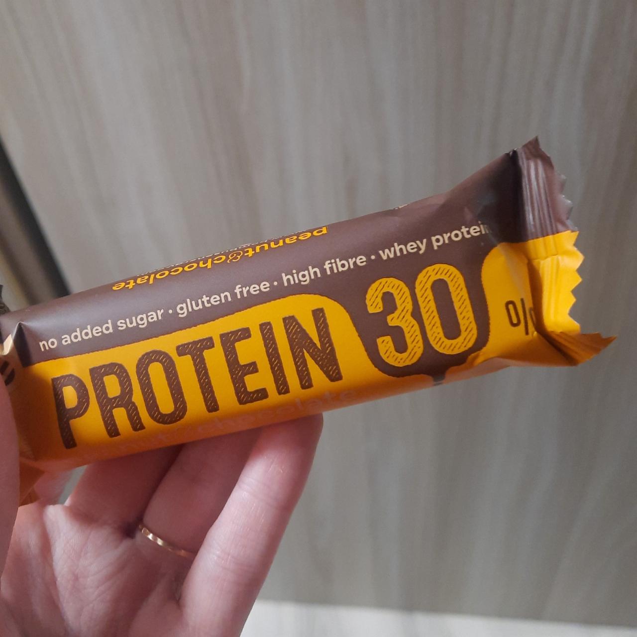 Фото - протеиновый батончик 30% арахис-шоколад Bombus