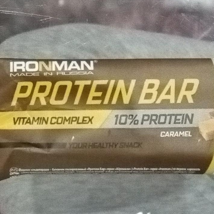Фото - Протеиновый батончик карамель protein bar vitamin complex caramel Ironman