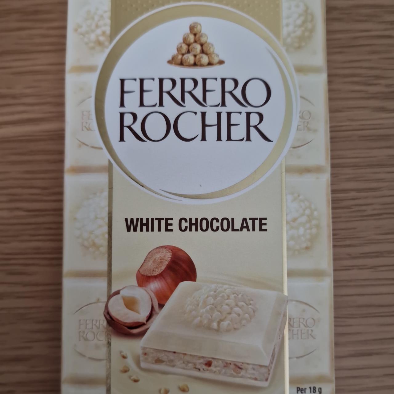 Фото - Шоколад белый с орехами White Chocolate Hazelnut Ferrero Rosher