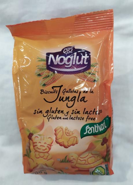Фото - Галетное печенье Noglut Galletas Jungla без глютена Santiveri