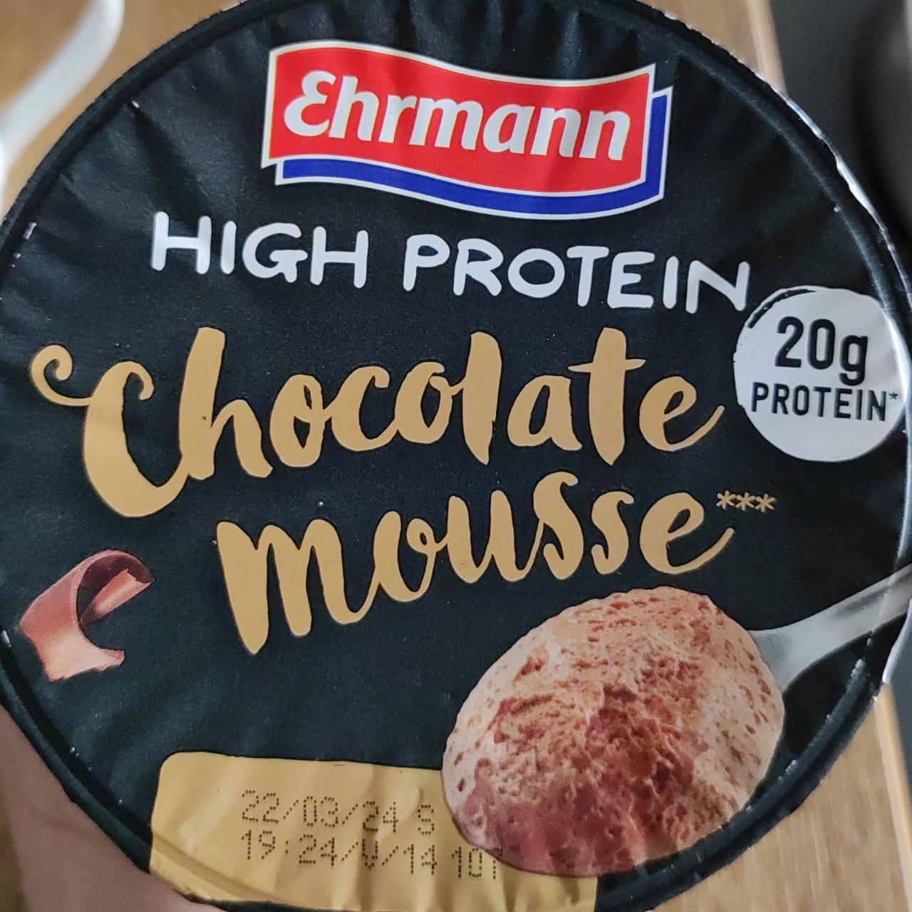 Фото - Hight protein chocolate mousse Ehrmann