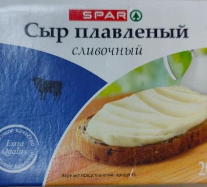 Фото - сыр плавленый сливочный Spar