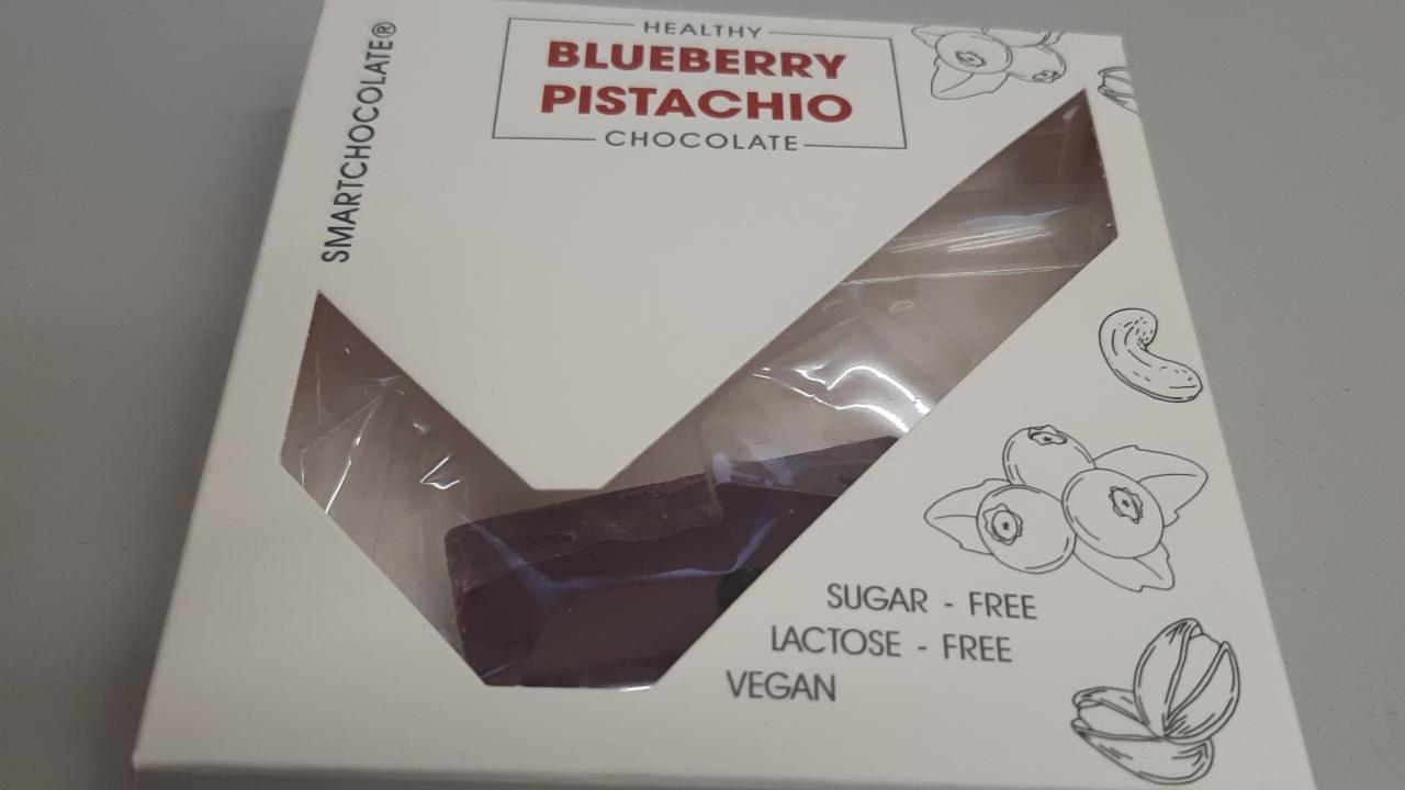 Фото - Шоколад черника и фисташки без сахара Smartchocolate