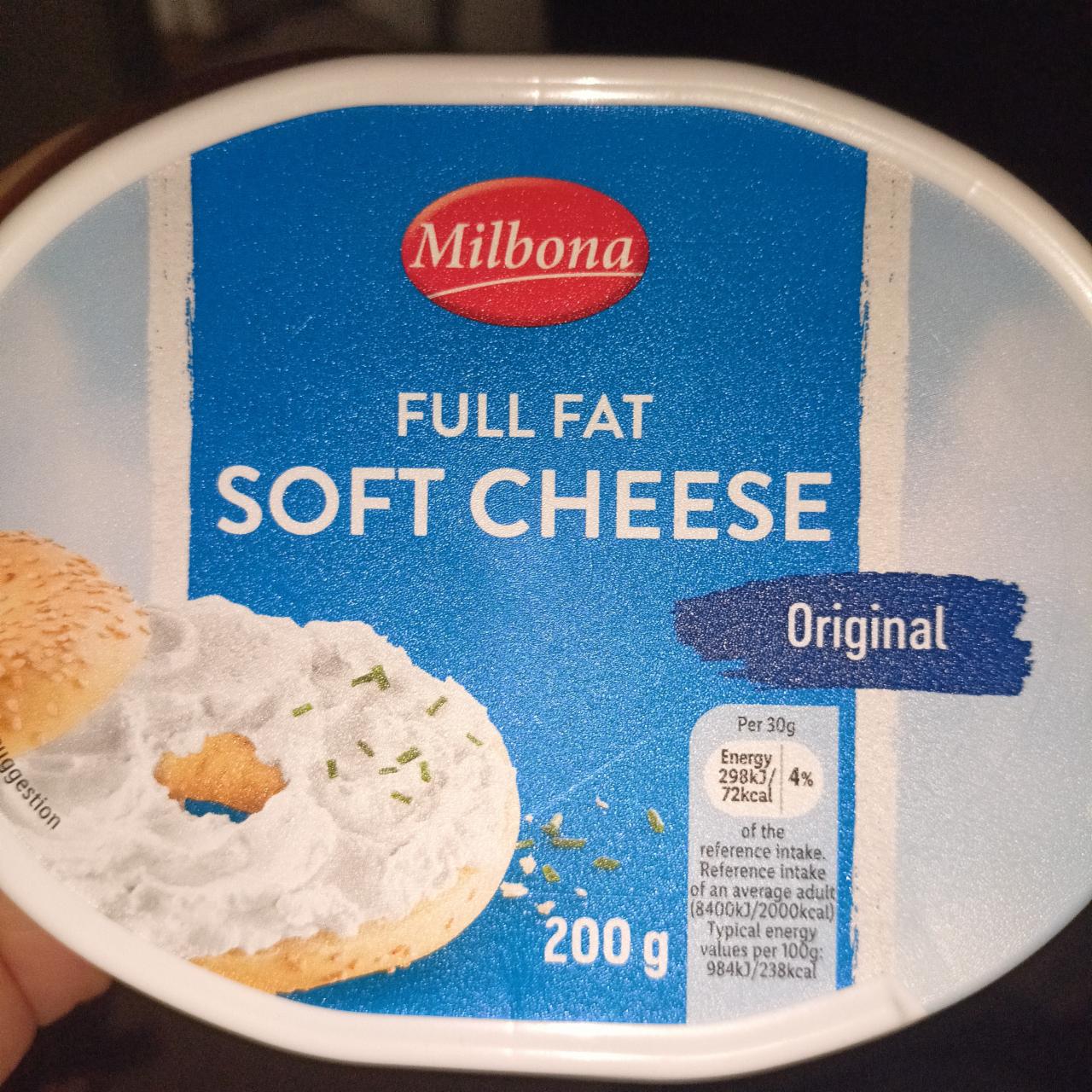 Фото - мягкий сыр сливочный full fat Milbona