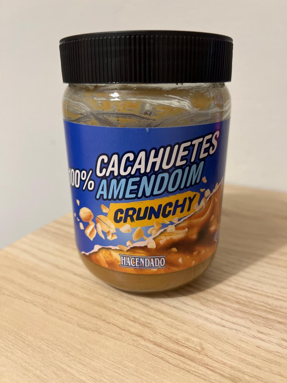 Фото - арахисовая паста хрустящая 100% cacahuetes crunchy Hacendado