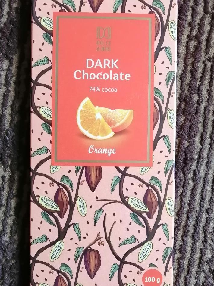 Фото - шоколад горький с апельсиновыми цукатами Dolce Albero