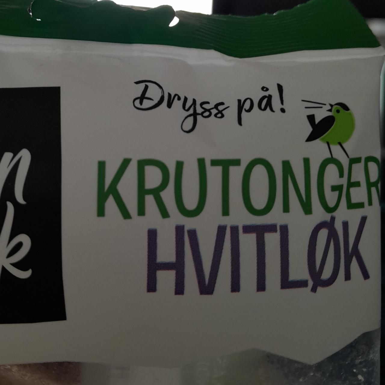 Фото - Сухарики с чесноком krutonger hvitløk Dryss pa