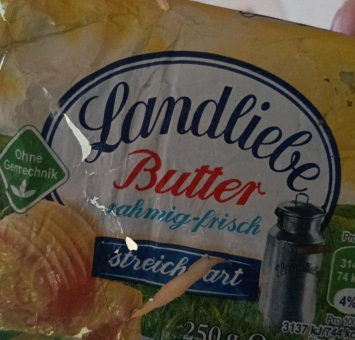 Фото - Масло сливочное 82% Butter Rahmig-Frisch Landliebe