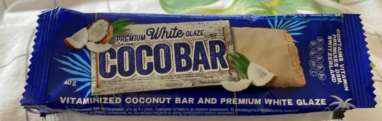 Фото - Батончик витаминизированный кокосовый в белой кондитерской глазури CocoBar