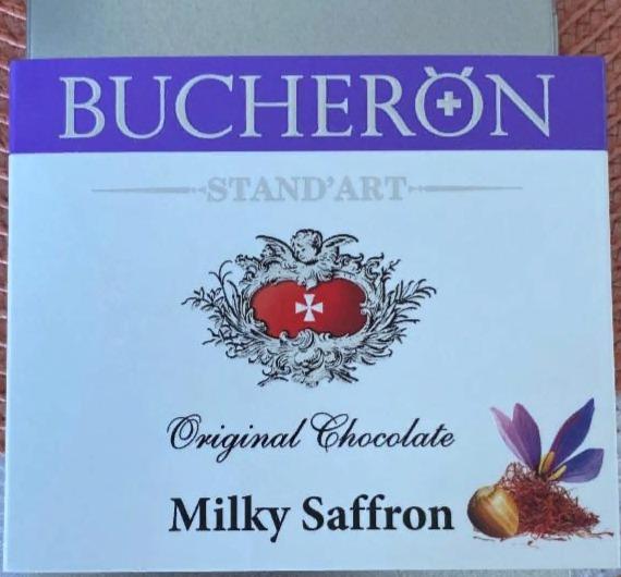 Фото - Молочный шоколад с шафраном и орехами Bucheron