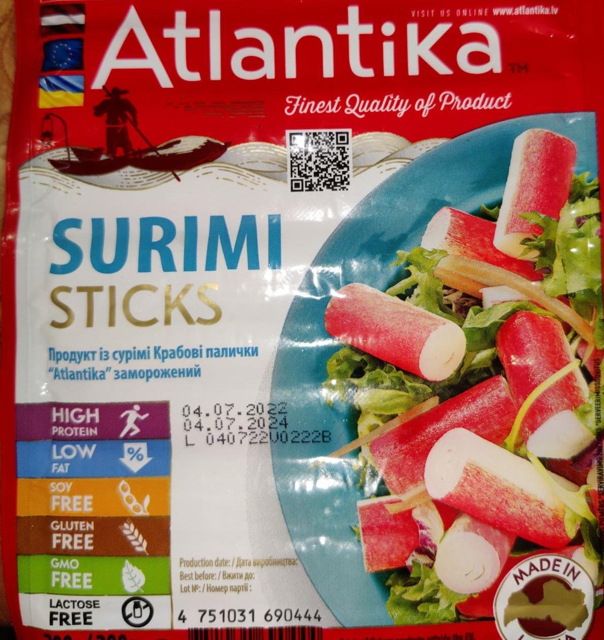Фото - Крабовые палочки Surimi Sticks Atlantica