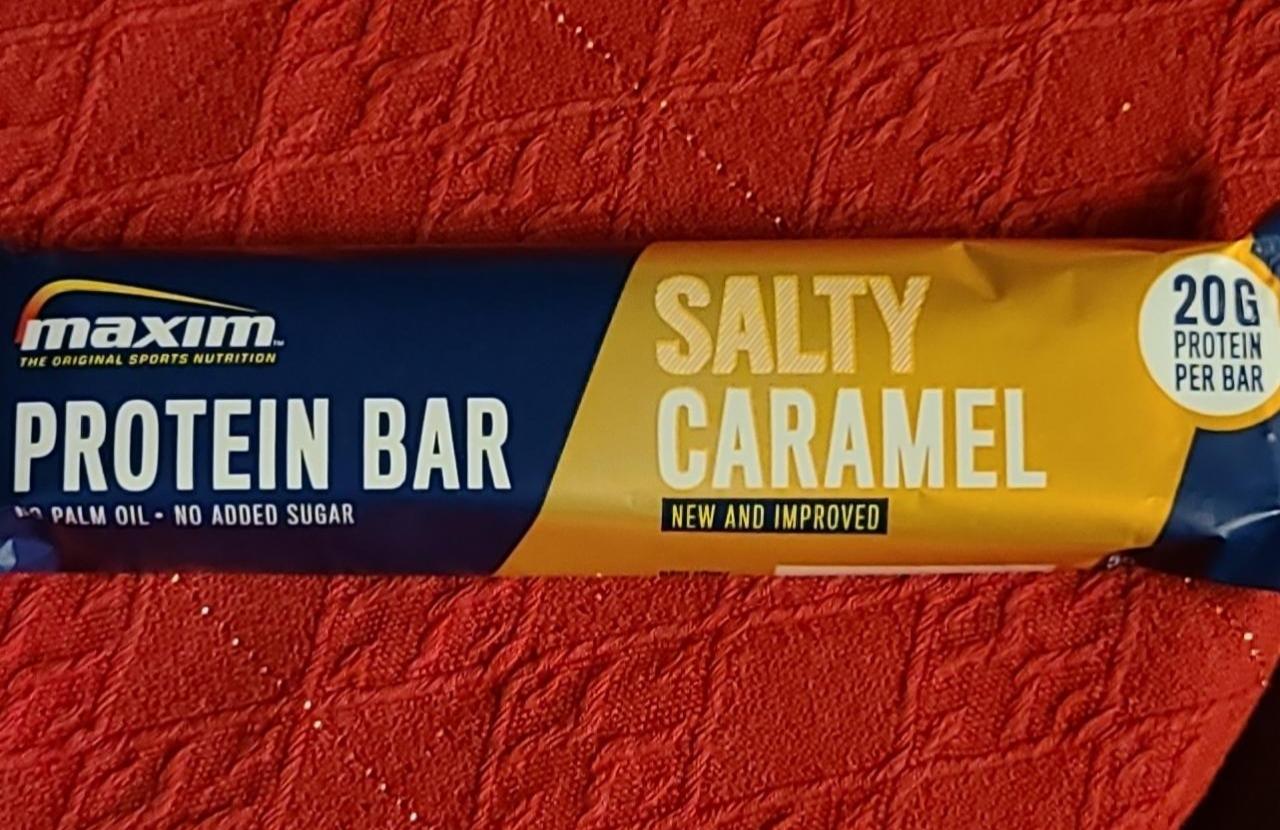 Фото - Батончик протеиновый Salty Caramel Protein Bar Maxim