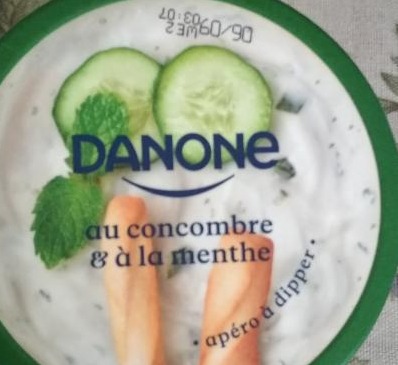 Фото - творожный сыр с огурцом au concombre à la menthe Danone