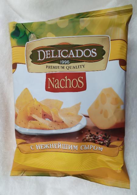 Фото - Чипсы кукурузные с нежнейшим сыром Nachos Начос Delicados