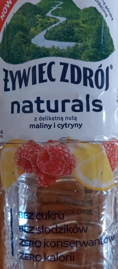 Фото - вода со вкусом из малины и лимона Żywiec Zdrój
