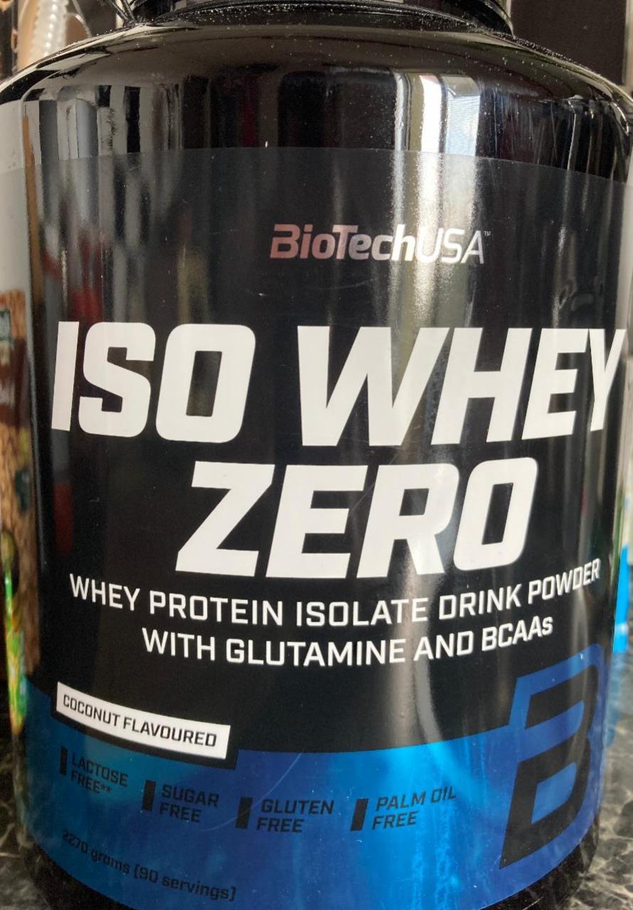 Фото - протеин с кокосовым вкусом iso whey zero BioTechUSA