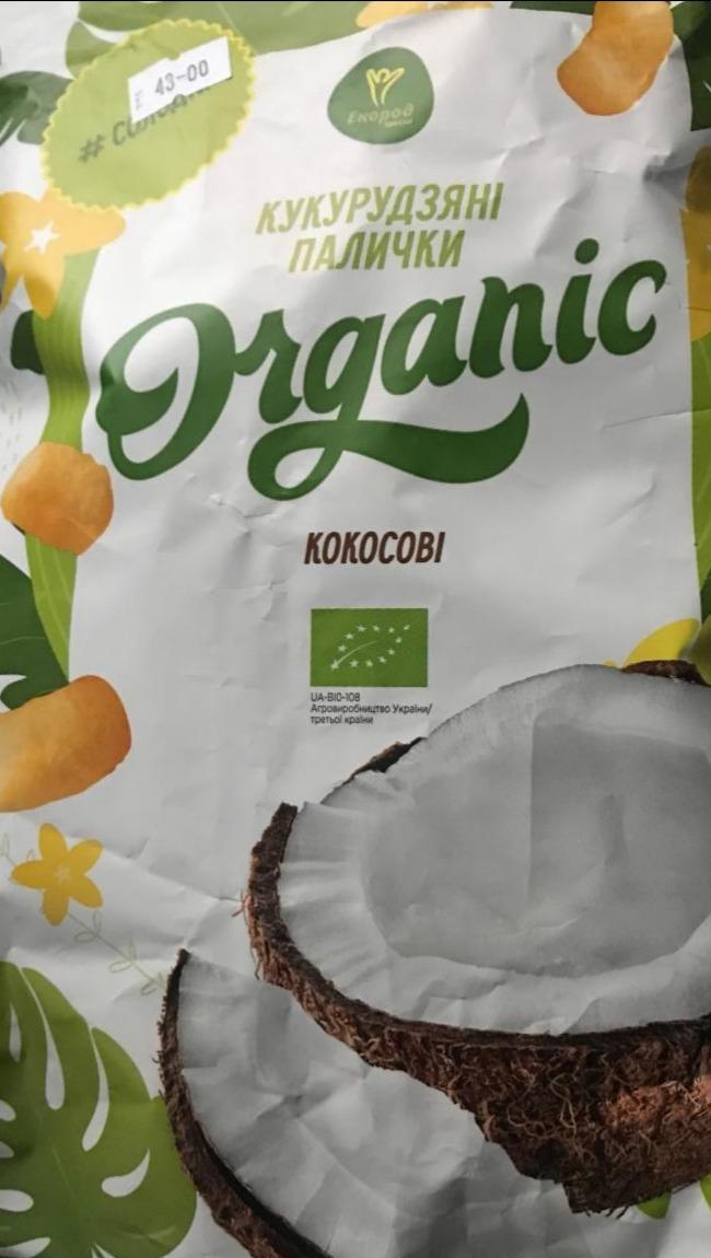 Фото - Палочки кукурузные сладкие кокосовые Organic Екород