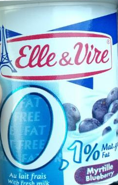 Фото - Десерт молочный 0.1% Черника Elle & Vire