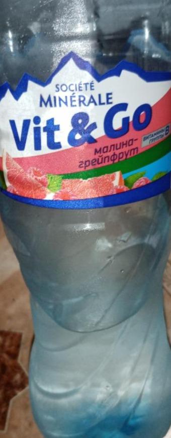 Фото - Вода минеральная со вкусом малины и грейфрута Vit&Go Societe Minerale