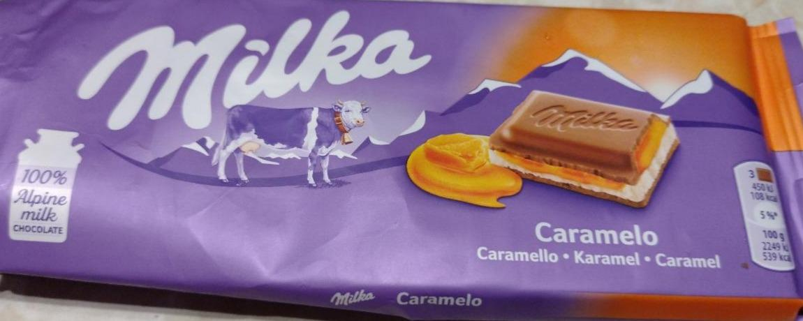 Фото - Шоколад молочный с карамелью Milka