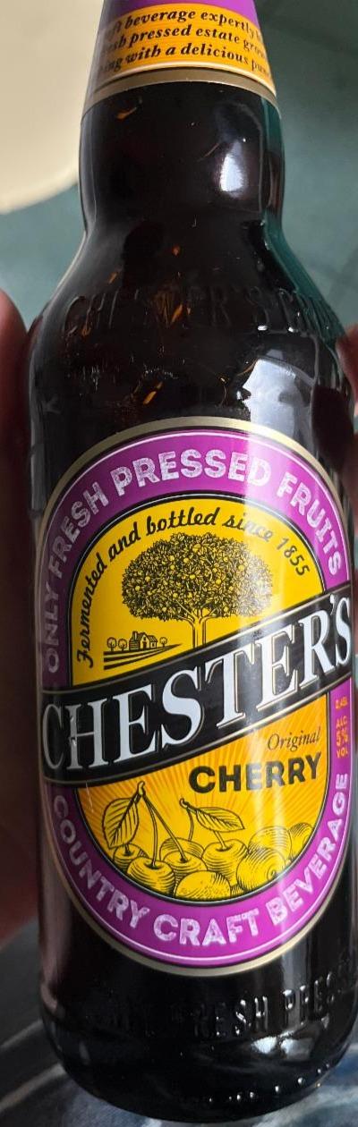 Фото - Напиток пивной фильтрованный пастеризованный Вишня Chester's