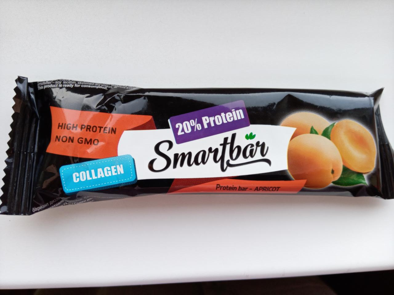 Фото - Батончик протеиновый Smartbar с абрикосом.