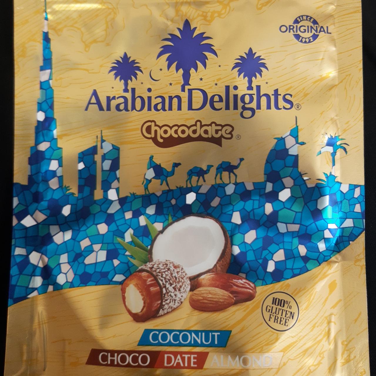 Фото - финики в молочном шоколаде с миндалем со вкусом кокоса Arabian Delights