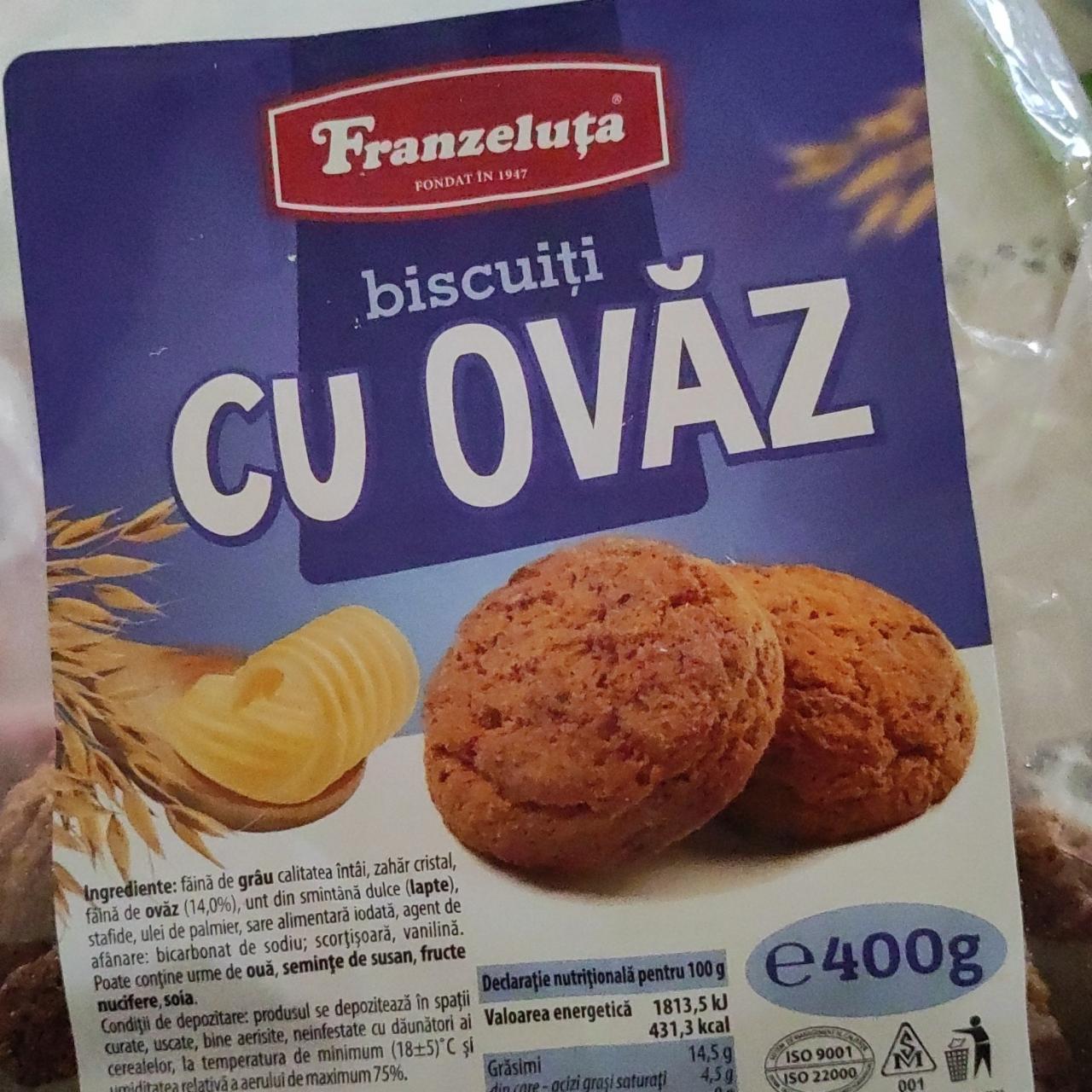 Фото - Овсяные печенья biscuiti cu ovaz Franzeluta