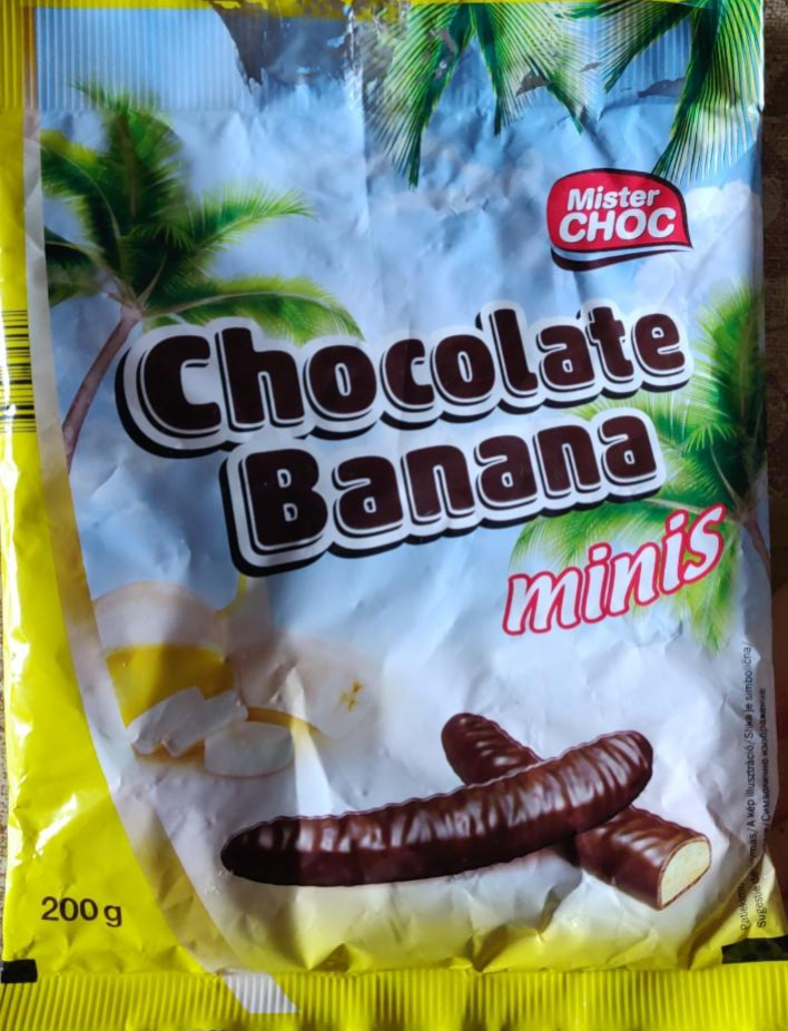 Фото - Конфеты мини банан в шоколаде Chocolate Banana Minis Mister Choc