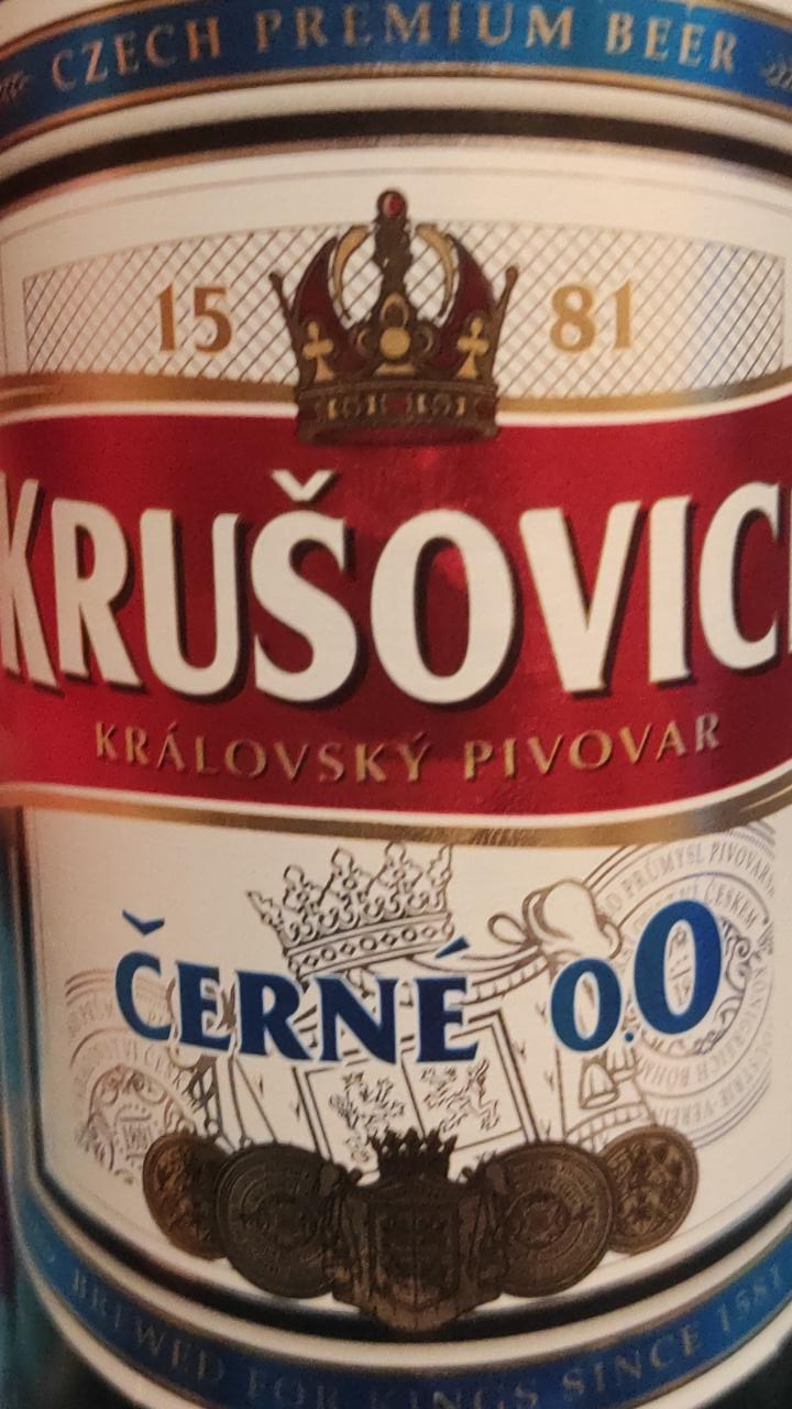 Фото - Пиво тёмное безалкогольное Крушовице Cerne Nealko Royal 0.0 Krusovice