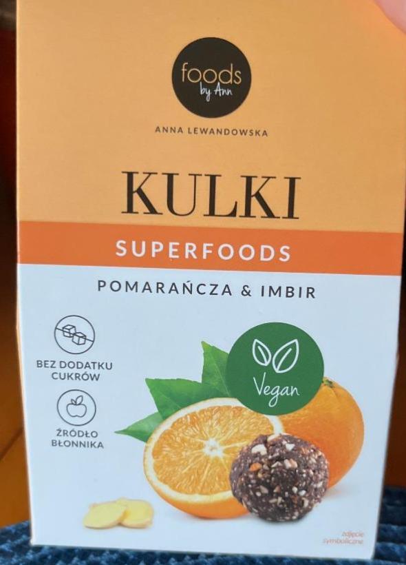 Фото - Kulki superfoods Pomarańcza & Imbir Foods by Ann