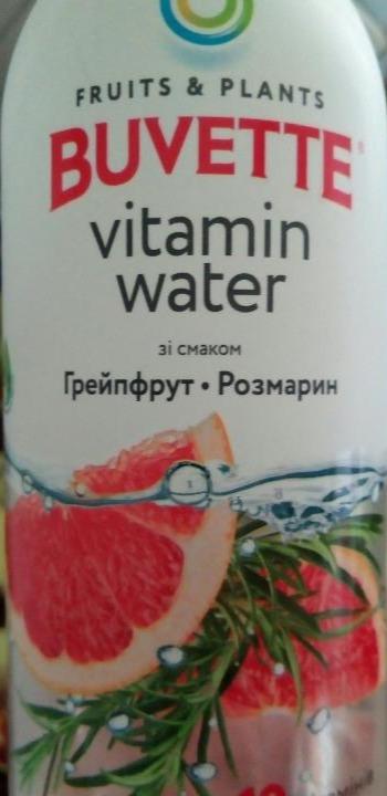Фото - Vitamin Water со вкусом грейпфрута и розмарина негазированный Buvette