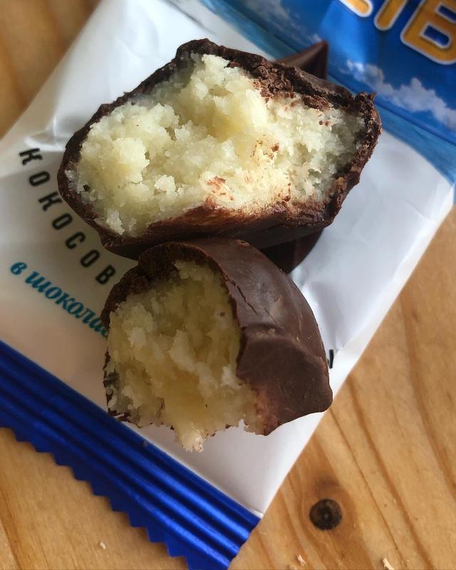 Фото - Конфеты кокосовые в шоколадной глазури Malibu