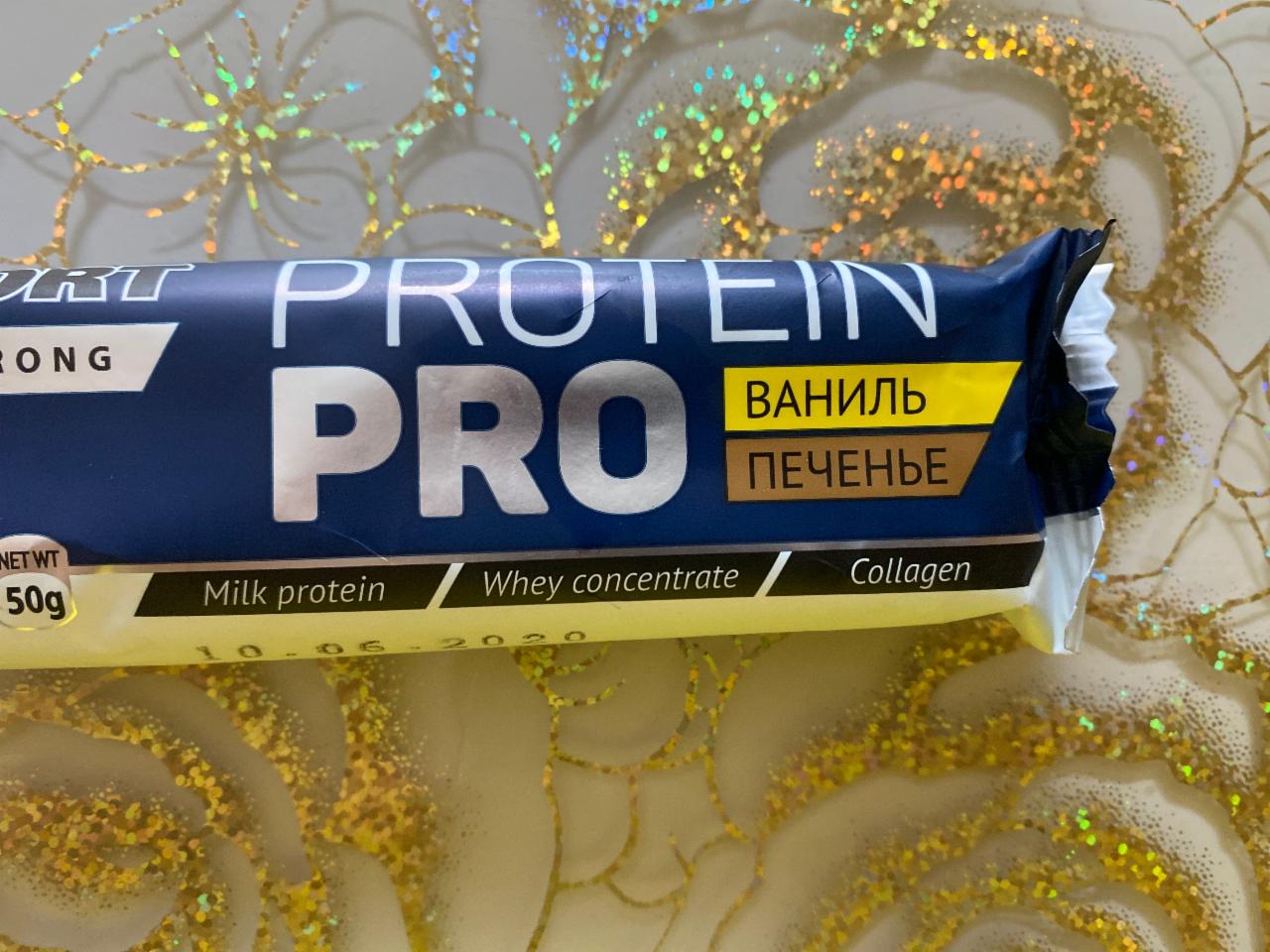 Фото - протеиновый батончик в глазури со вкусом ваниль печенье Protein Pro Effort