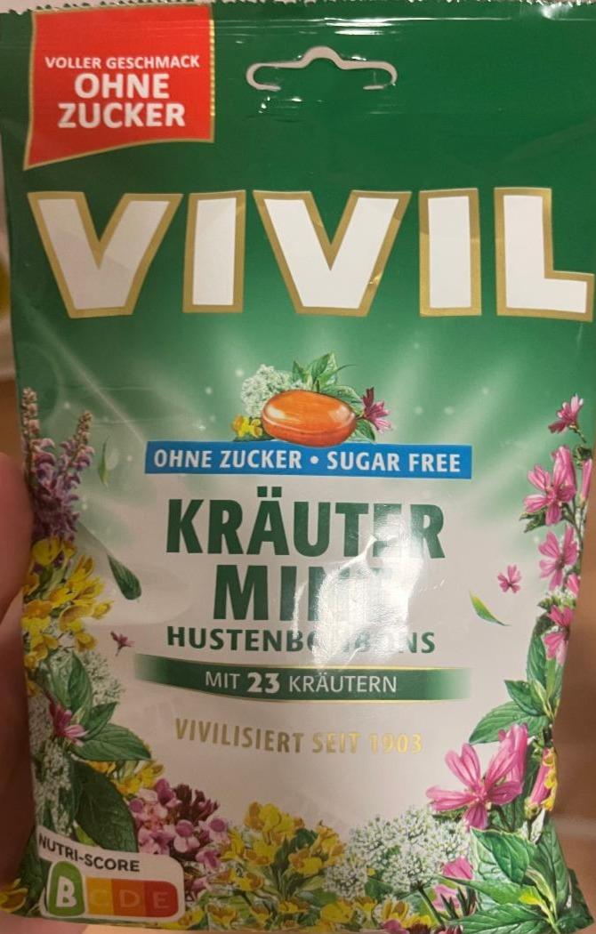 Фото - леденцы с травами без сахара Kräuter Mint VIVIL