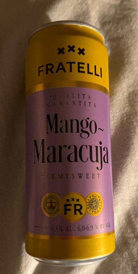 Фото - пивной напиток манго-маракуйя Fratelli