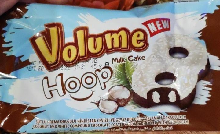 Фото - бисквит шоколадный с начинкой в белой глазури с кокосовой стружкой Volume Hoop