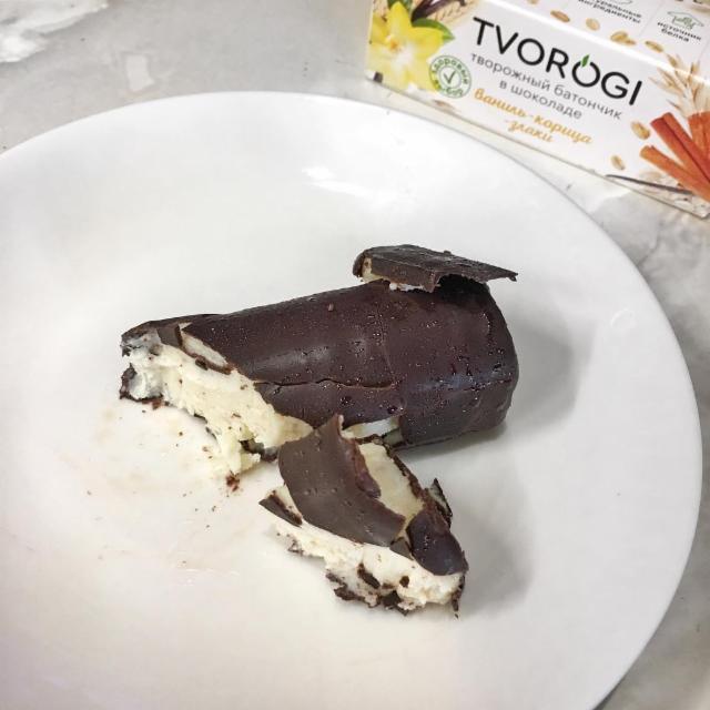 Фото - Tvorogi творожный батончик в шоколаде (ваниль, корица, злаки)