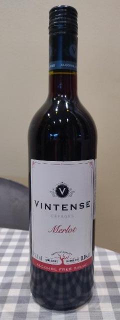 Фото - Вино безалкогольное Merlot красное Vintense