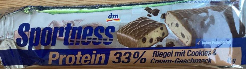 Фото - Protein 32% Riegel mit Cookies&Cream-Geschmack Sportness